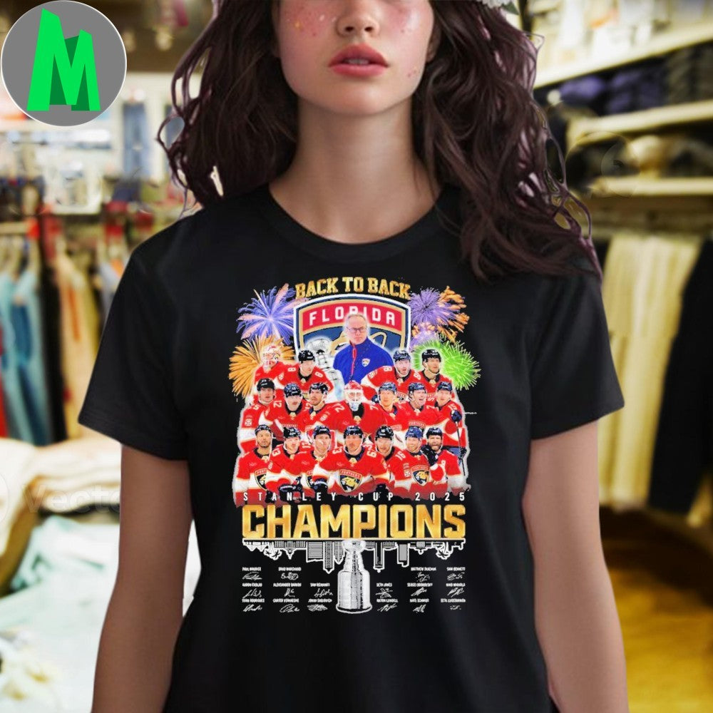 Back To Back Florida Panthers Stanley Cup 2025 Champions Shirt