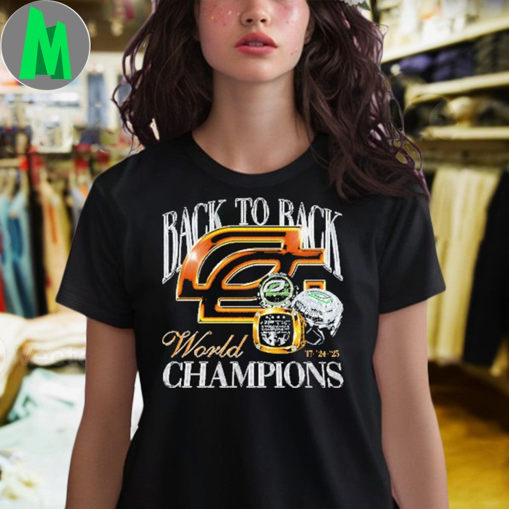 Back To Back World Champions Ring Graphic T-Shirt