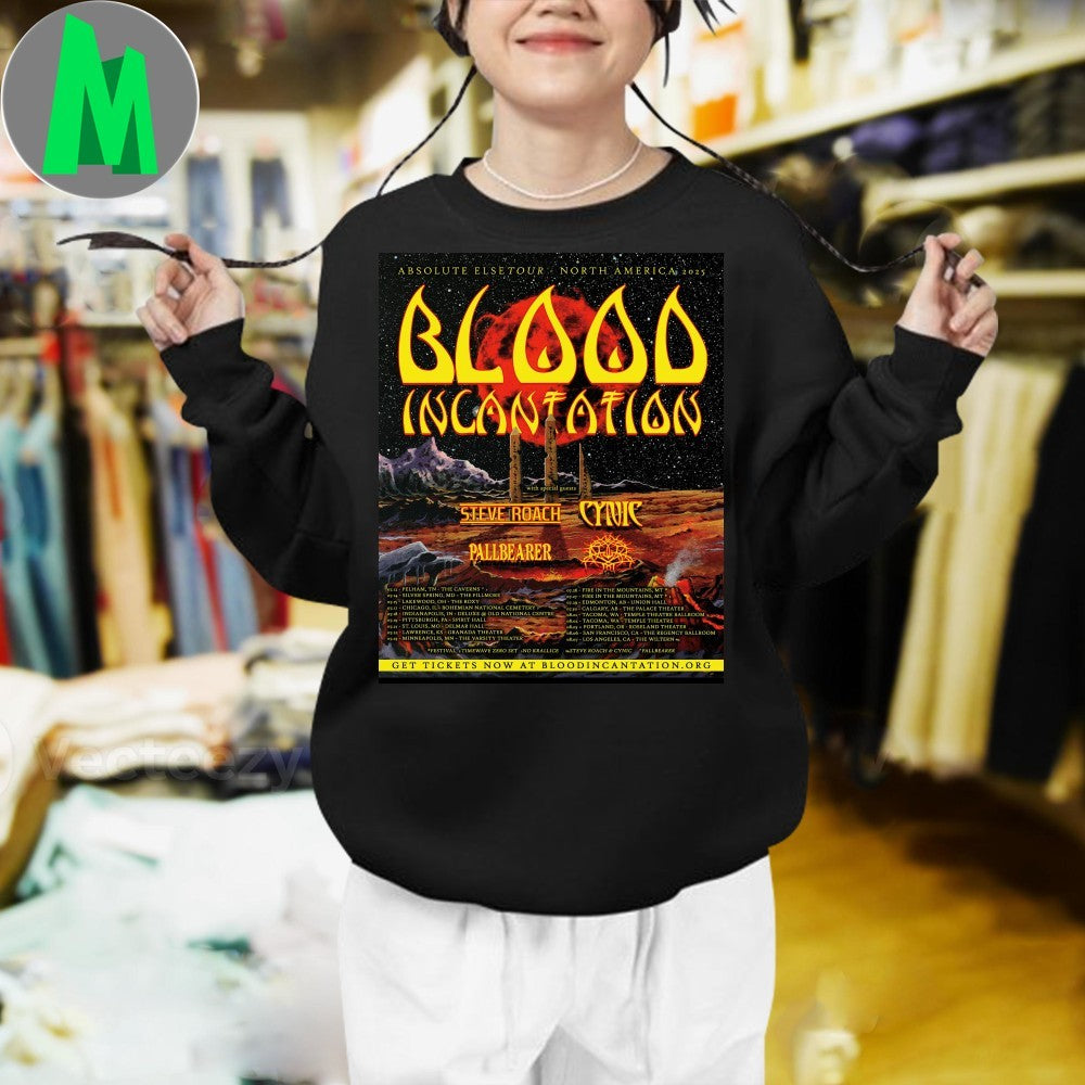 Blood Incantation Absolute Else North America 2025 Tour T-Shirt