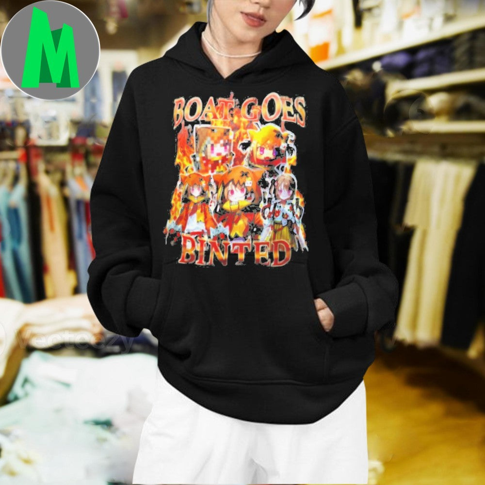 Boat Goes Binted Anime Character Funny Graphic Shirt