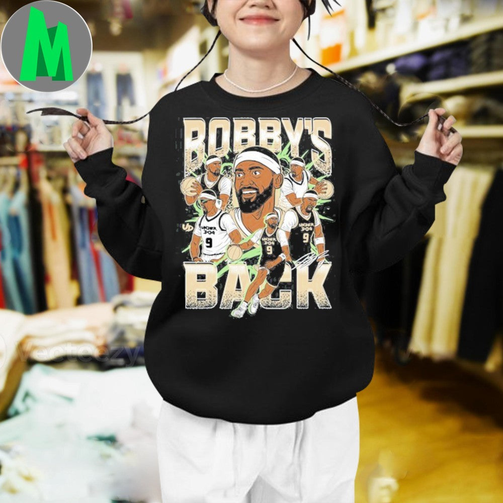 Bobby Portis Bobby’s Back Milwaukee Bucks Basketball Graphic T-Shirt
