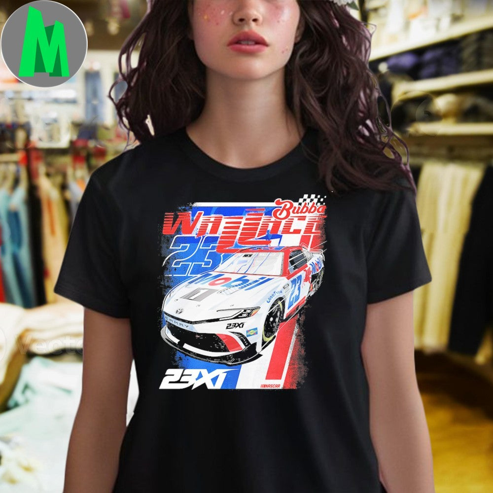 Bubba Wallace 23XI Racing Black Mobil 1 Car T-Shirt