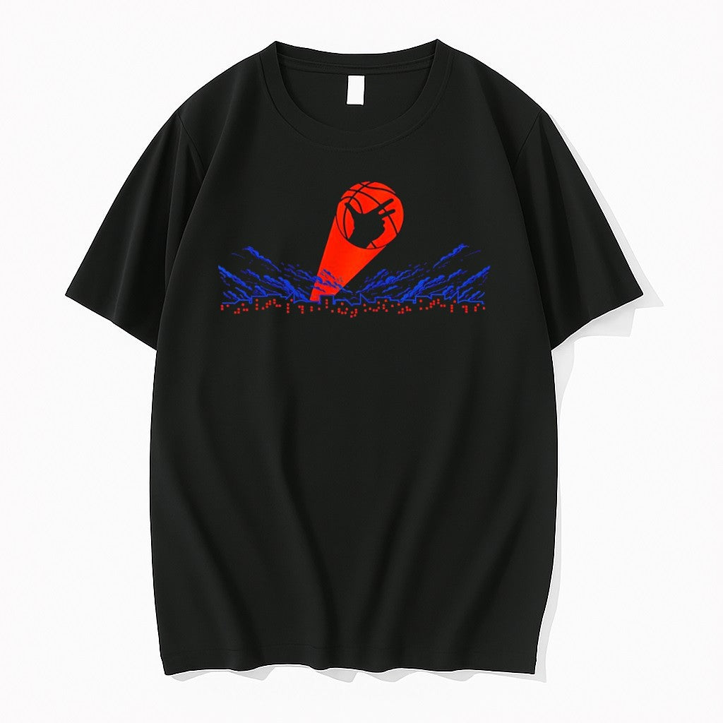 Official Captain Clutch X New York Knicks Basketball Hand Signals City Skyline Logo T Shirts
