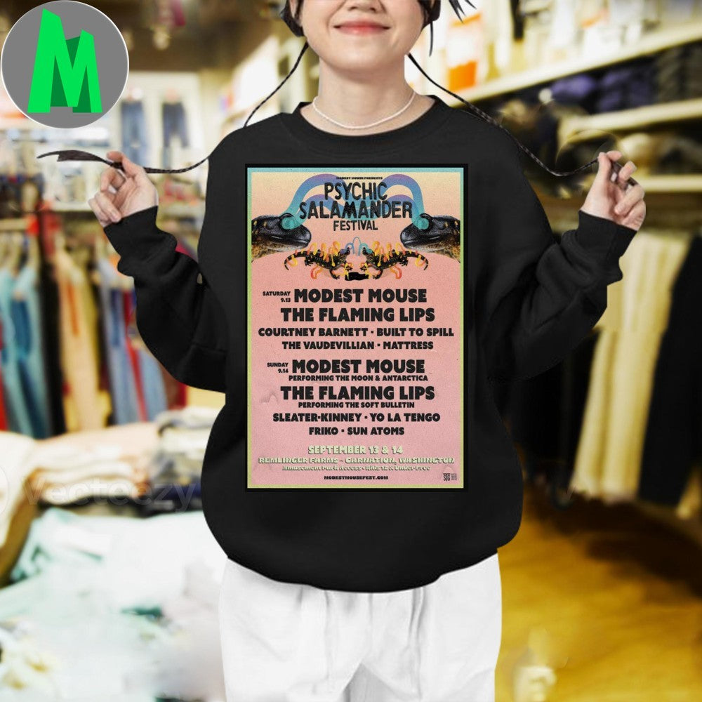 Carnation Washington Modest Mouse September 13-14 2025 Poster Shirt