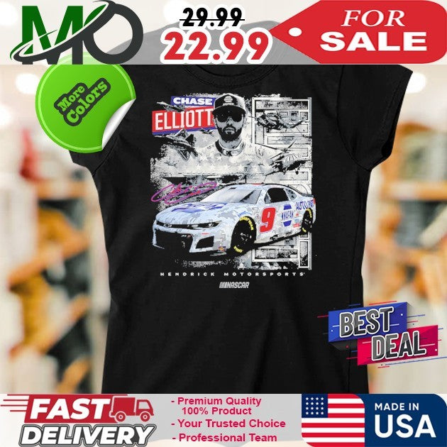 Chase Elliott NAPA Hendrick Motorsports NASCAR Signature Fan Shirt