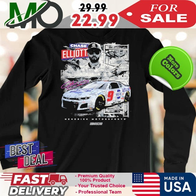 Chase Elliott NAPA Hendrick Motorsports NASCAR Signature Fan Shirt