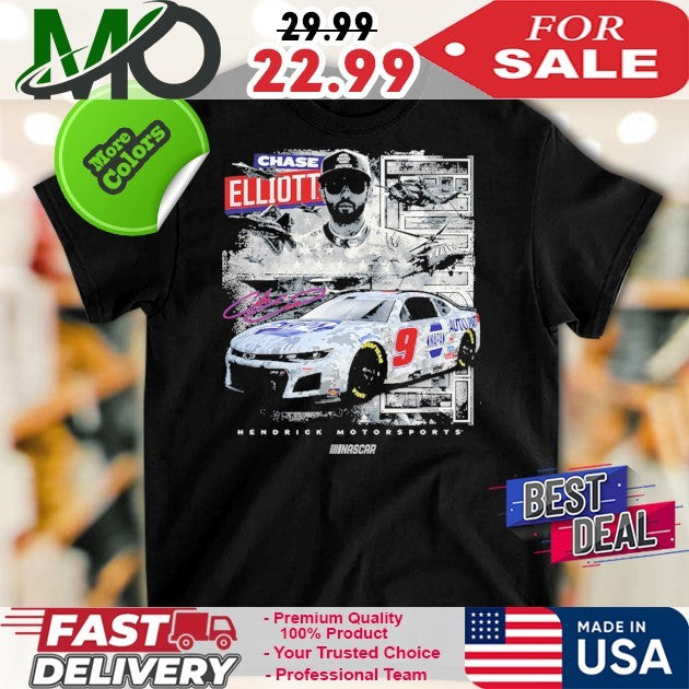 Chase Elliott NAPA Hendrick Motorsports NASCAR Signature Fan Shirt
