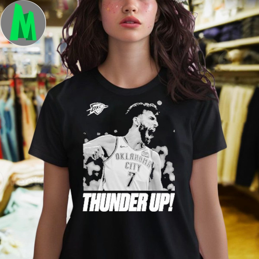 Chet Holmgren Thunder Up! OKC 2025 NBA Finals Champions Graphic T-Shirt