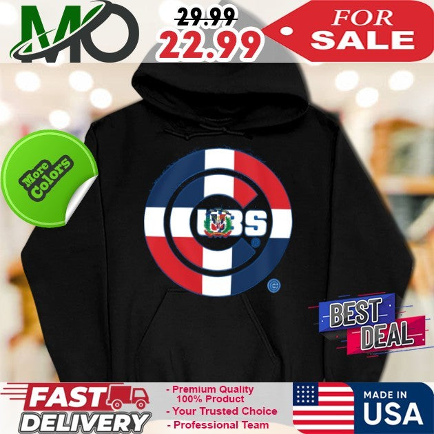 Chicago Cubs New Era Royal Dominican Republic Flag Logo New 2025 T-Shirt