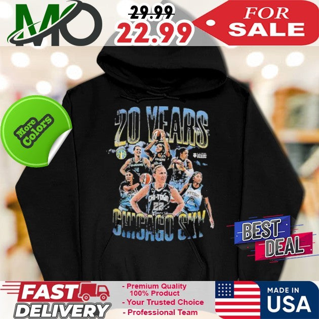 Chicago Sky WNBA 20 Years Celebration Basketball Fan Shirt
