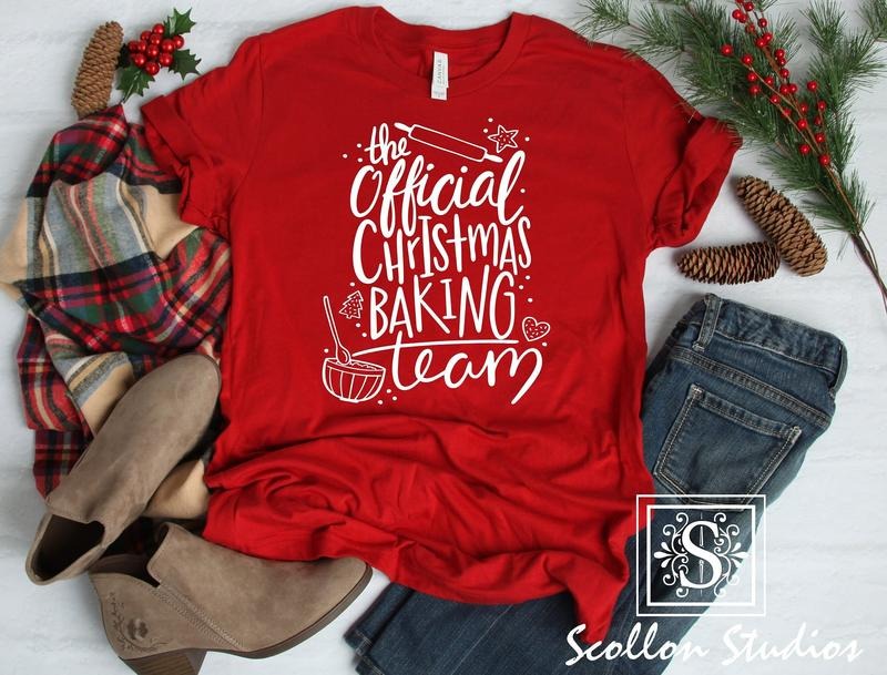 Official Christmas Baking Team Christmas Baking Tee Christmas Tshirt Christmas Tee Cotton Menswear Hoodie, Sweatshirt