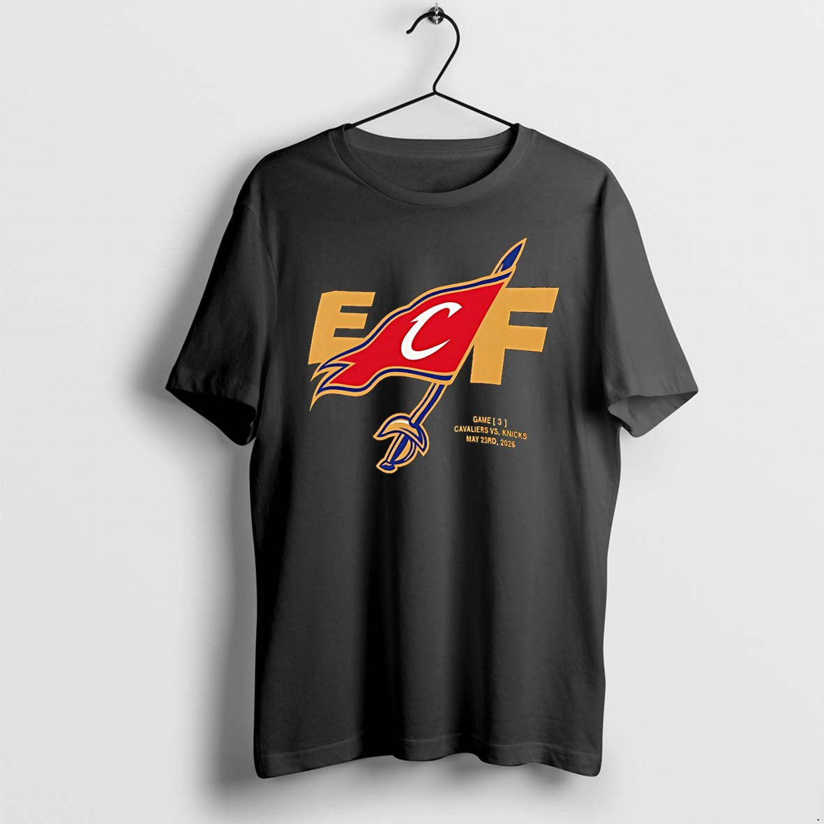 Official Cleveland Cavaliers Basketball Flag Eastern Conference Finals 2026 Game Cavaliers Vs Knicks T Shirts