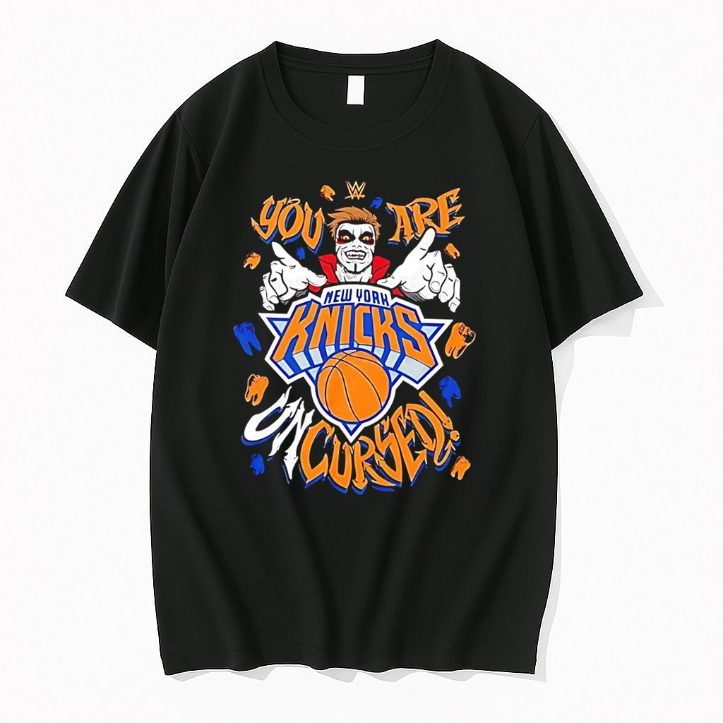 Official Danhausen X New York Knicks You Are Black Uncursed Tee T Shirts Jpg