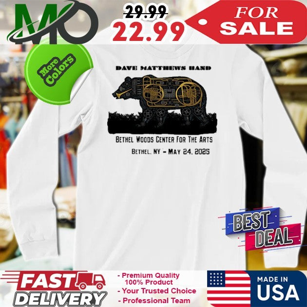 Dave Matthews Band Bethel Woods Center For The Arts May 24 2025 Official Concert Tour Shirt