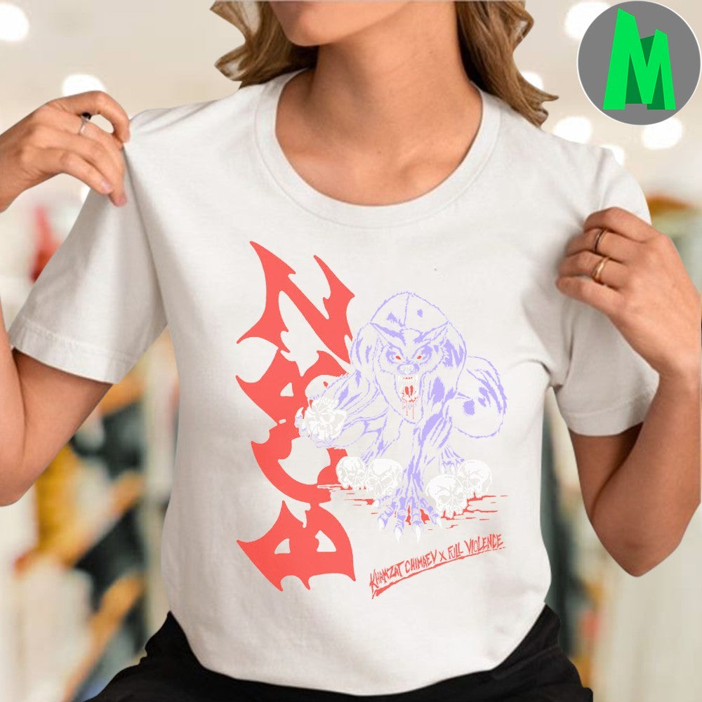 Deathpack Borz Khamzat Chimaev Full Violence Wolf Graphic T-Shirt – MMA Fan Apparel