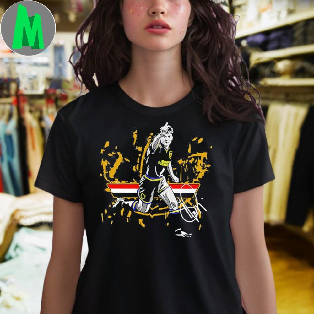 Denis Irwin AdoRED GOLD Signature Football T-Shirt