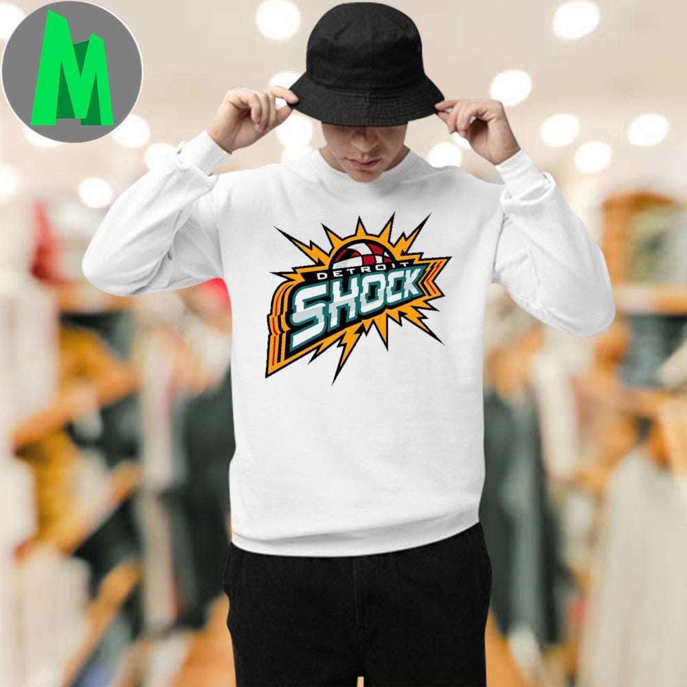 Detroit Shock WNBA Team Logo Basketball T-Shirt