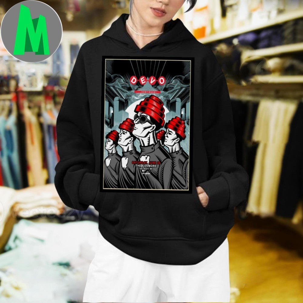 Devo Detroit, Michigan 2025 Tour Poster Shirt