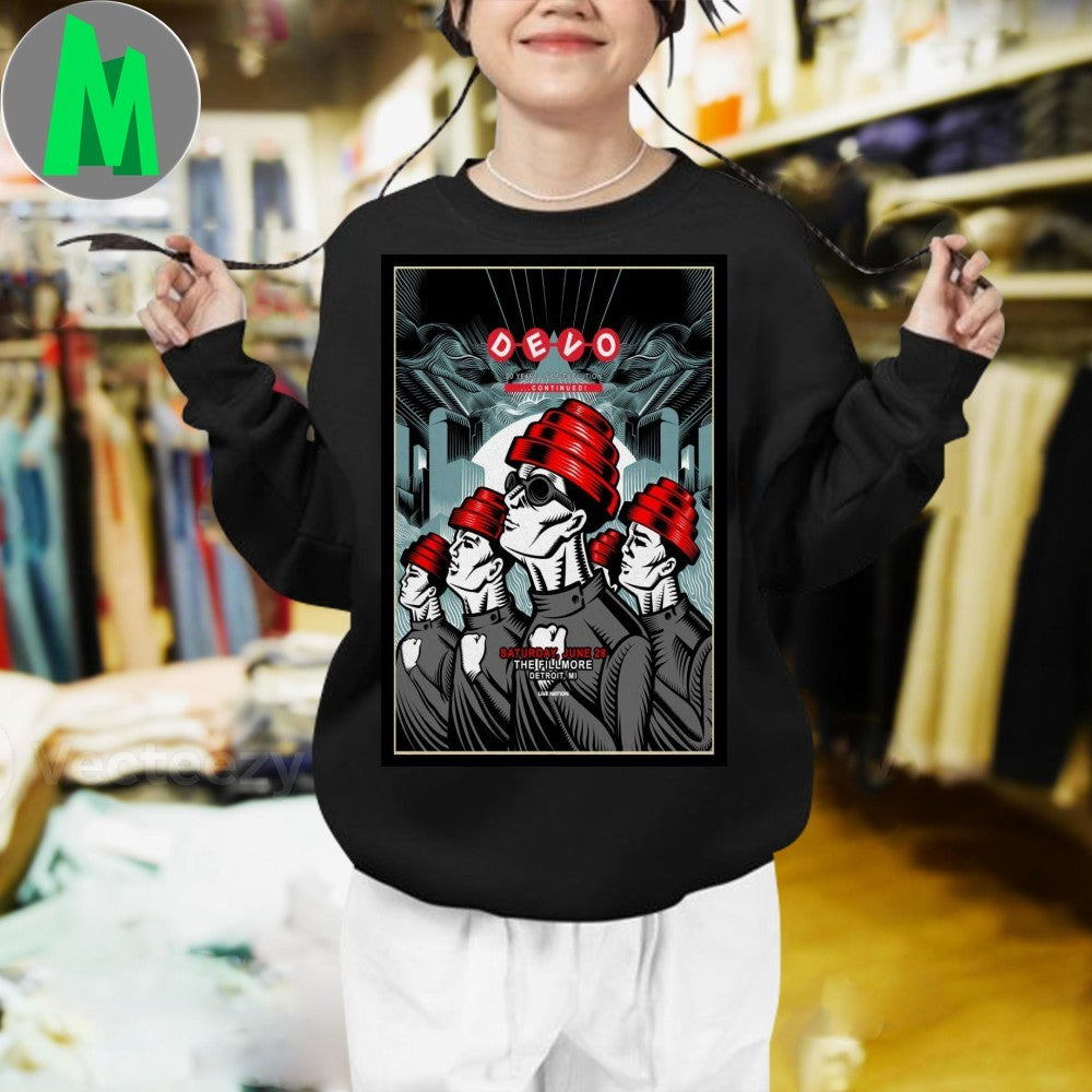 Devo Detroit, Michigan 2025 Tour Poster Shirt