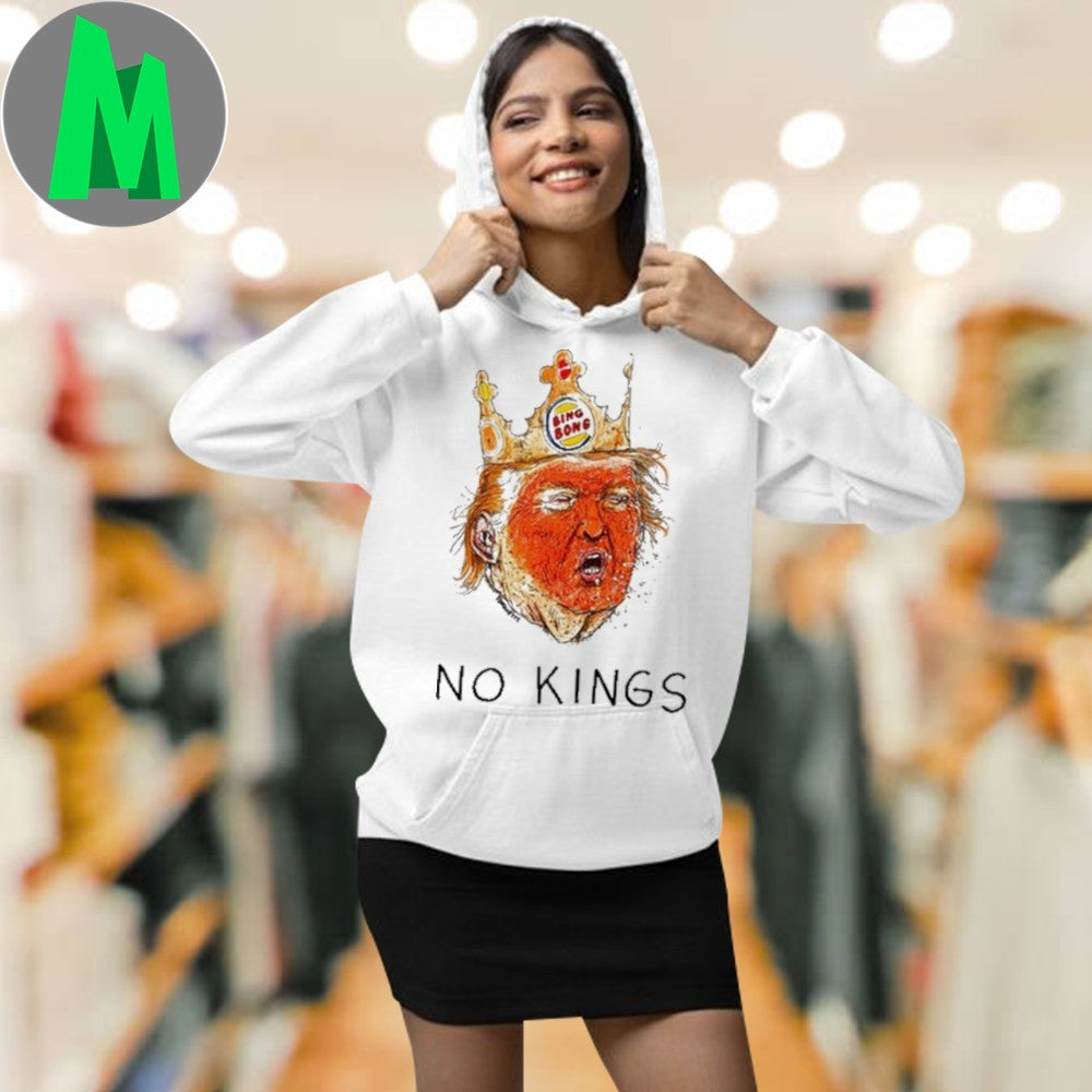 Donald Trump No Kings Bing Bong Crown Graphic T-Shirt