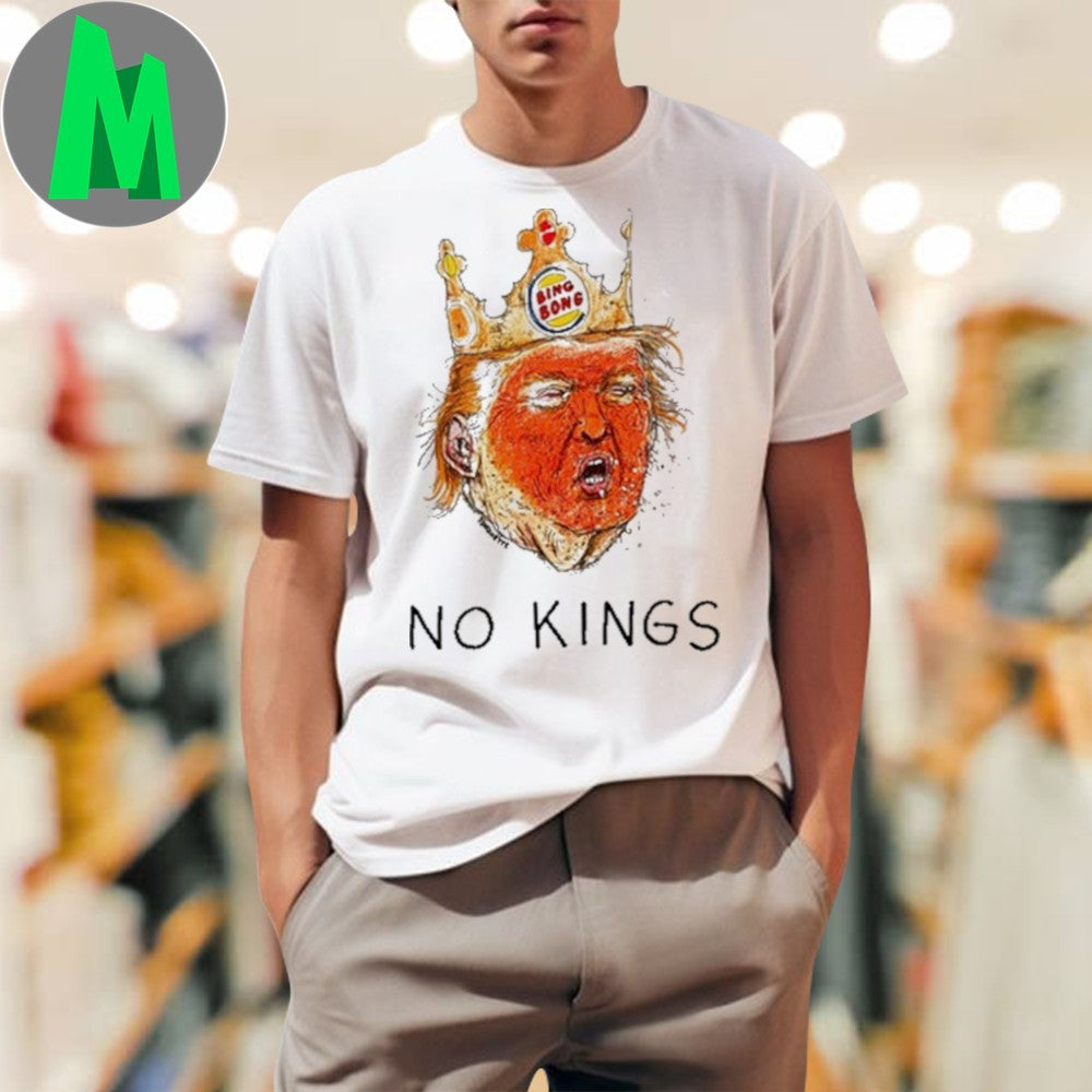 Donald Trump No Kings Bing Bong Crown Graphic T-Shirt