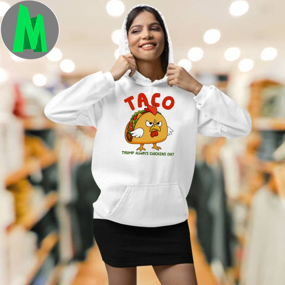 Donald Trump Political Cartoon T-Shirt Taco Chicken Humor Graphic Tee