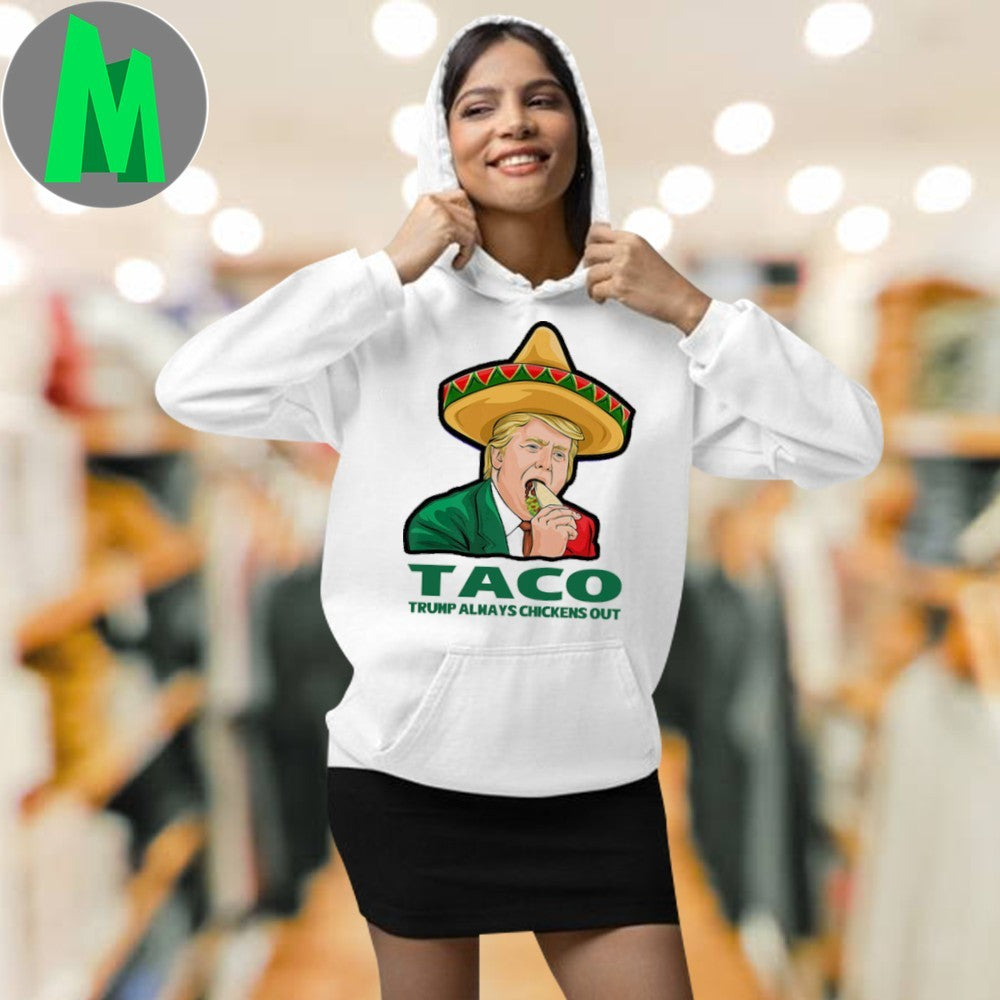 Donald Trump Sombrero Taco T-Shirt Political Humor Satire Graphic Tee White Anti-Trump Apparel