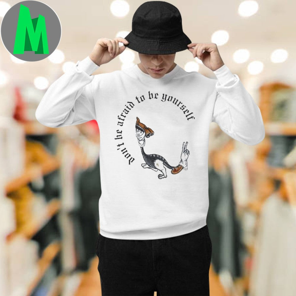 Don’t Be Afraid To Be Yourself Medieval Monster Graphic T-Shirt