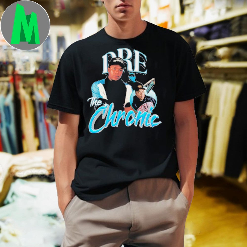 Dr. Dre The Chronic Album Cover T-Shirt Rapper Hip Hop Music Graphic Tee