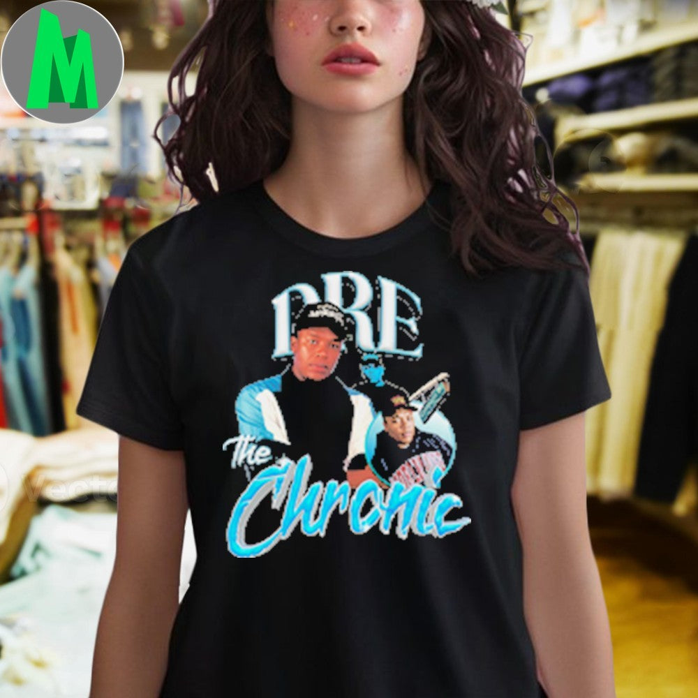 Dr. Dre The Chronic Album Cover T-Shirt Rapper Hip Hop Music Graphic Tee