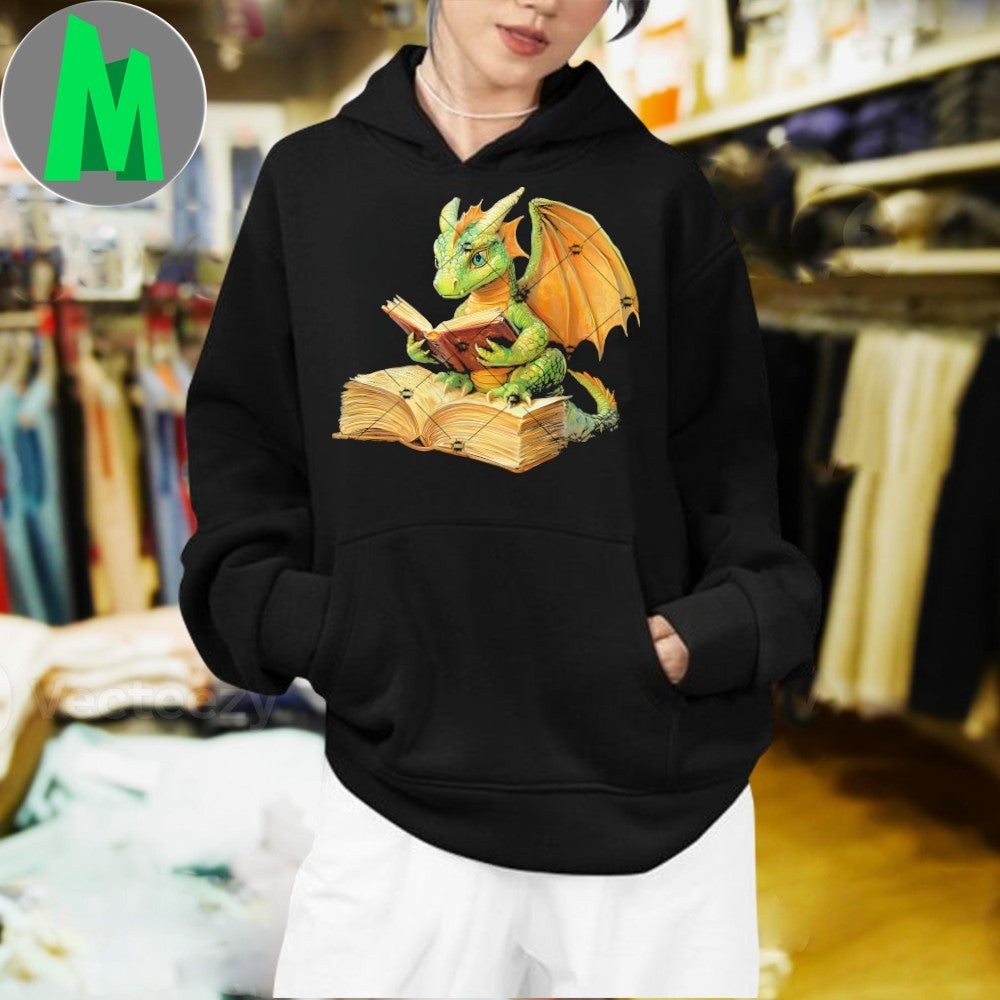 Dragon Bookworm Reading Book Shirt