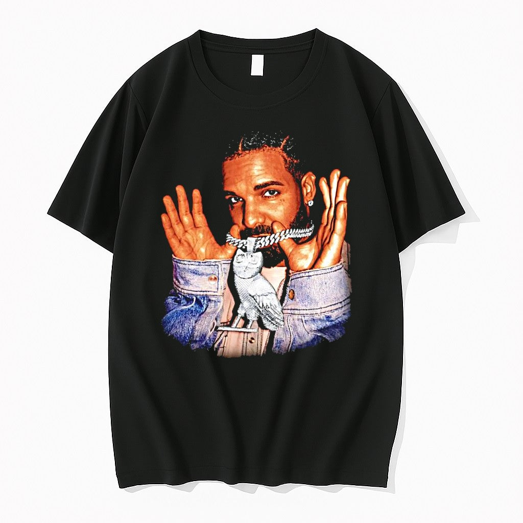 Official Drake Owl Pendant Hip Hop Rapper T Shirts Jpg