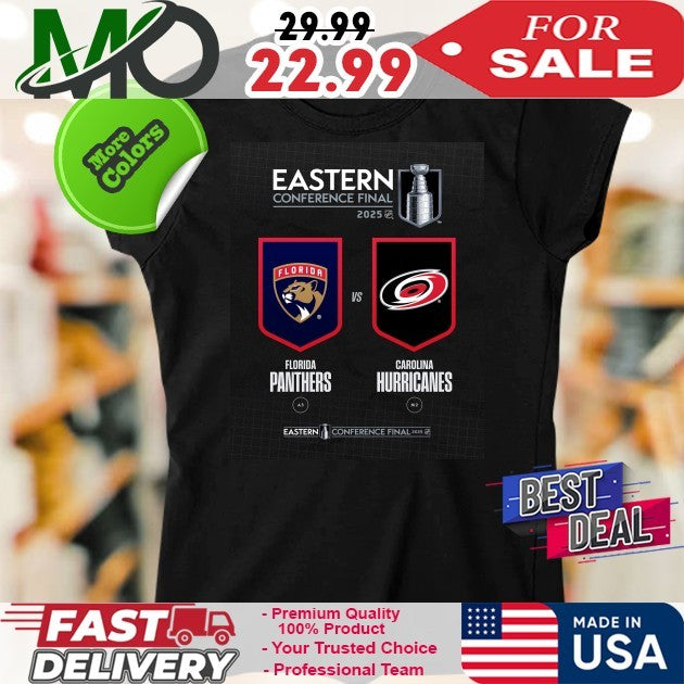 Eastern Conference Final 2025 Florida Panthers And Carolina Hurricanes Shirt