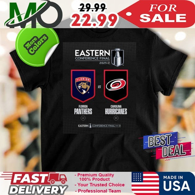 Eastern Conference Final 2025 Florida Panthers And Carolina Hurricanes Shirt