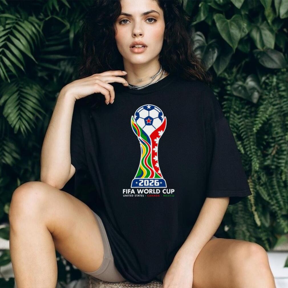 FIFA World T Shirt 2026 Trophy & Host Colors T Shirt