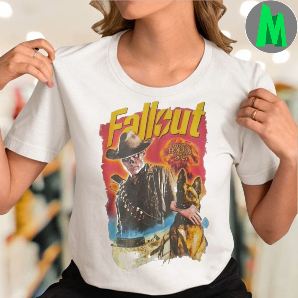 Fallout Meets Halloween Horror Nights 2025 Video Game Fan T-Shirt