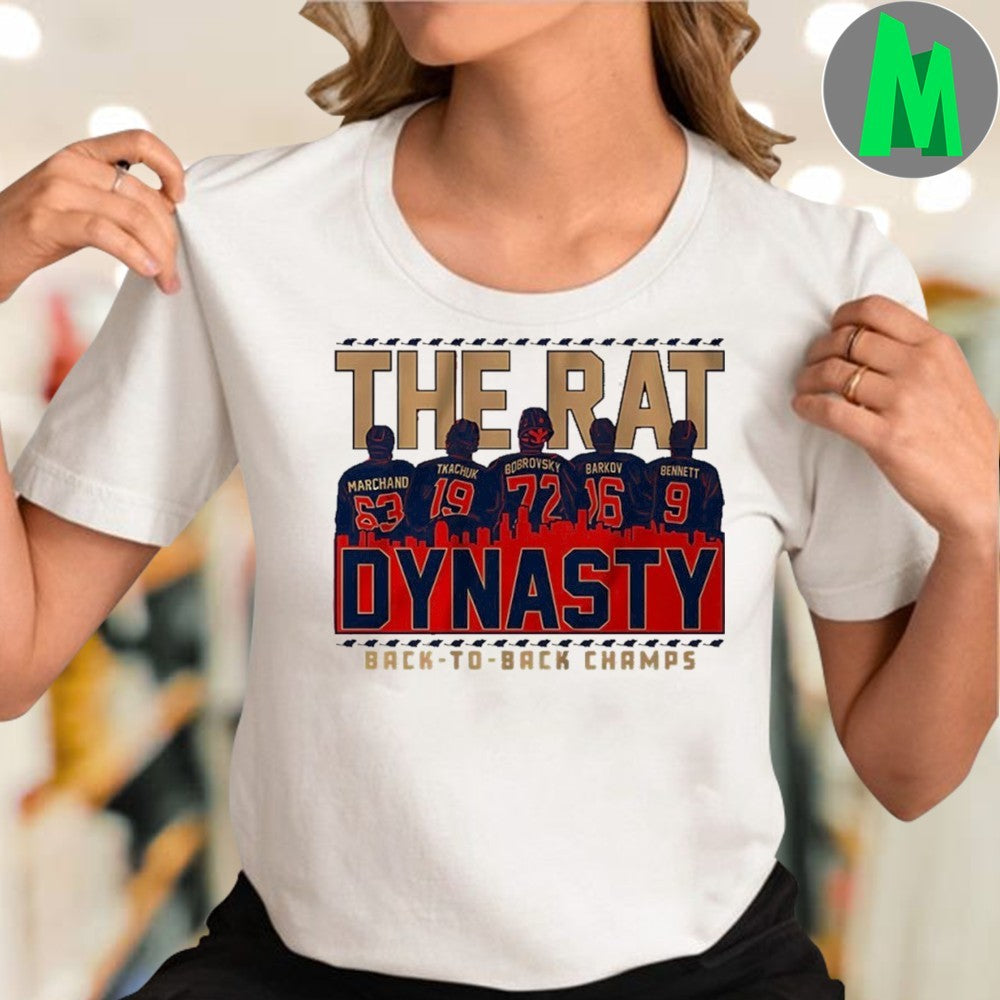 Florida Hockey The Rat Dynasty Back-To-Back Champs T-Shirt