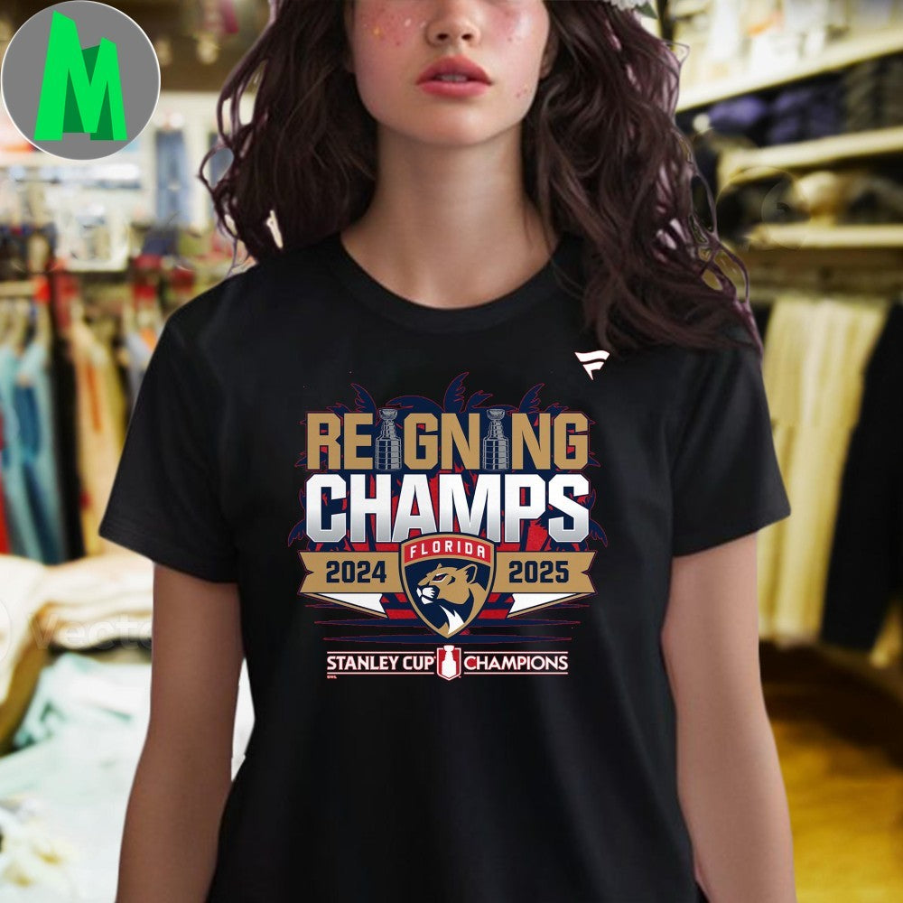 Florida Panthers 2024-2025 Back-to-Back Stanley Cup Champions Parade Shirt