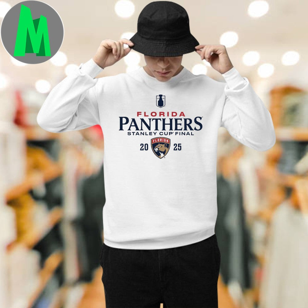 Florida Panthers 2025 Stanley Cup Final T-Shirt Heather Gray NHL Hockey Fan Apparel Playoff Graphic Tee