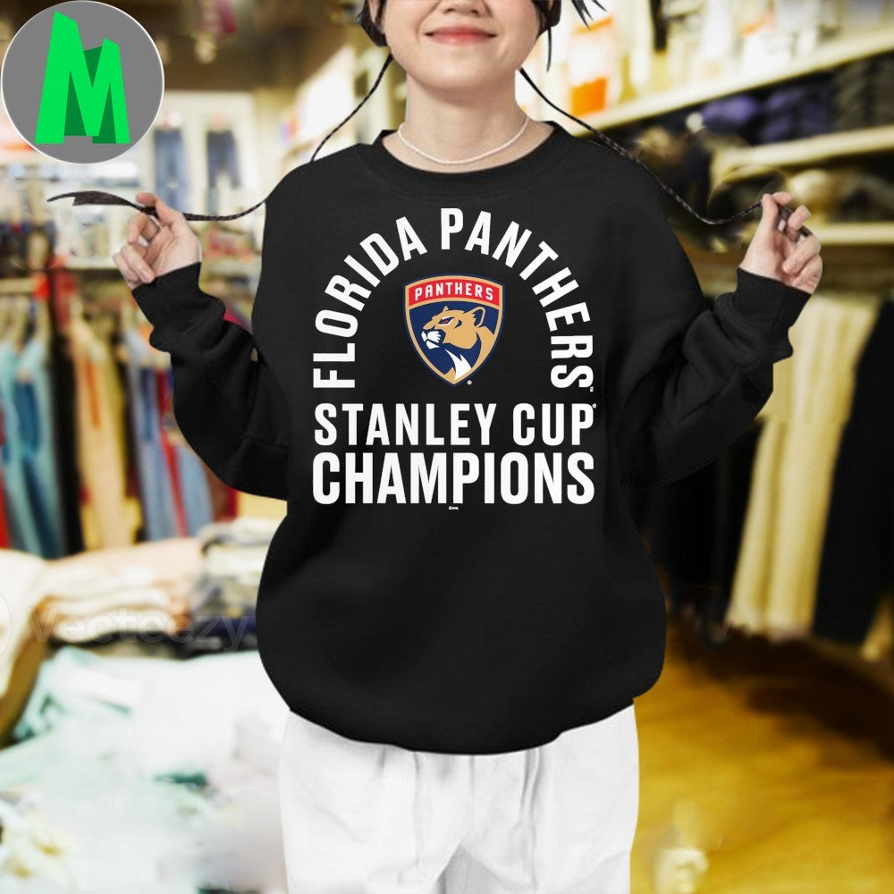 Florida Panthers Fanatics Black Two-Time Stanley Cup Champions Shirt