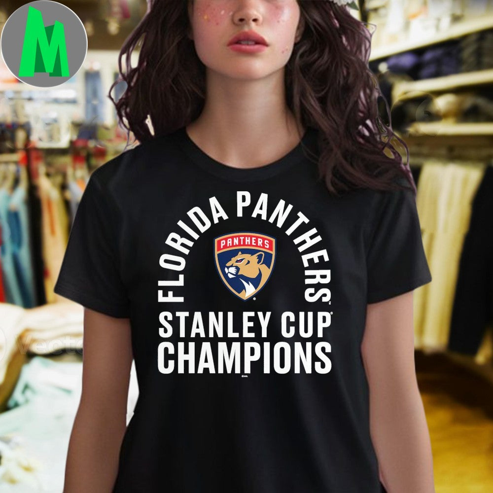 Florida Panthers Fanatics Black Two-Time Stanley Cup Champions Shirt