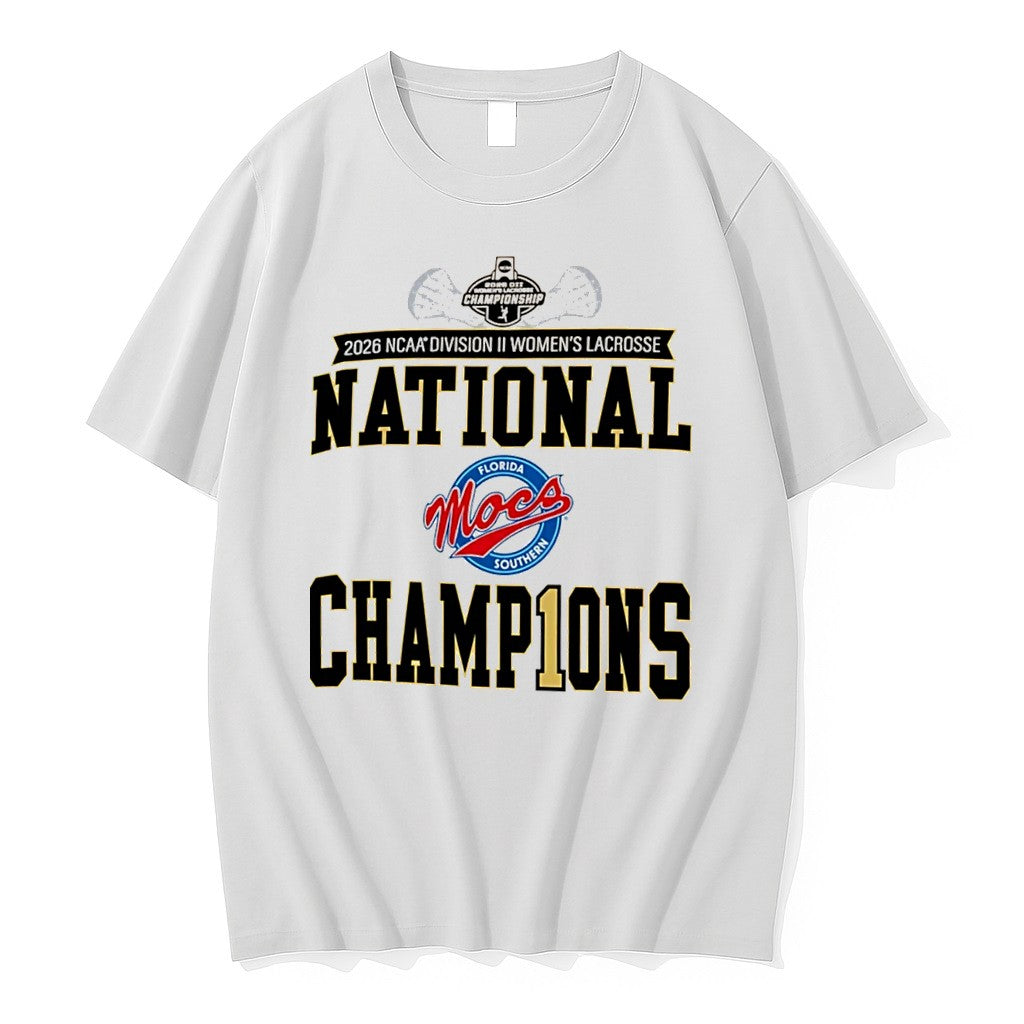 Official Florida Southern Moccasins 2026 Ncaa Division Ii Womens Lacrosse Champions Tee T Shirts