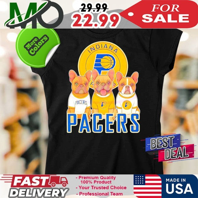 French Bulldog Indiana Pacers Nba Playoffs 2025 Logo Shirt