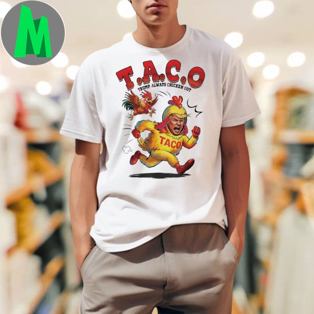 Funny Political Anti-Trump Graphic Tee Trump Chicken & T.A.C.O. Satire Shirt