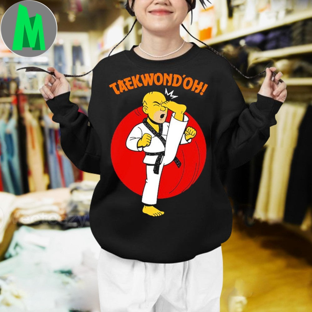 Funny Taekwondo Cartoon Parody Shirt