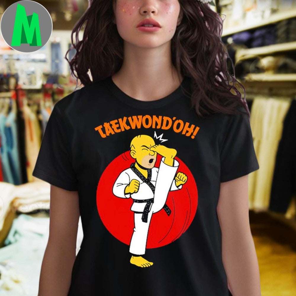 Funny Taekwondo Cartoon Parody Shirt
