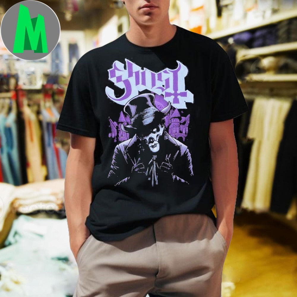 Ghost Papa Emeritus IV Impera Top Hat Graphic T-Shirt