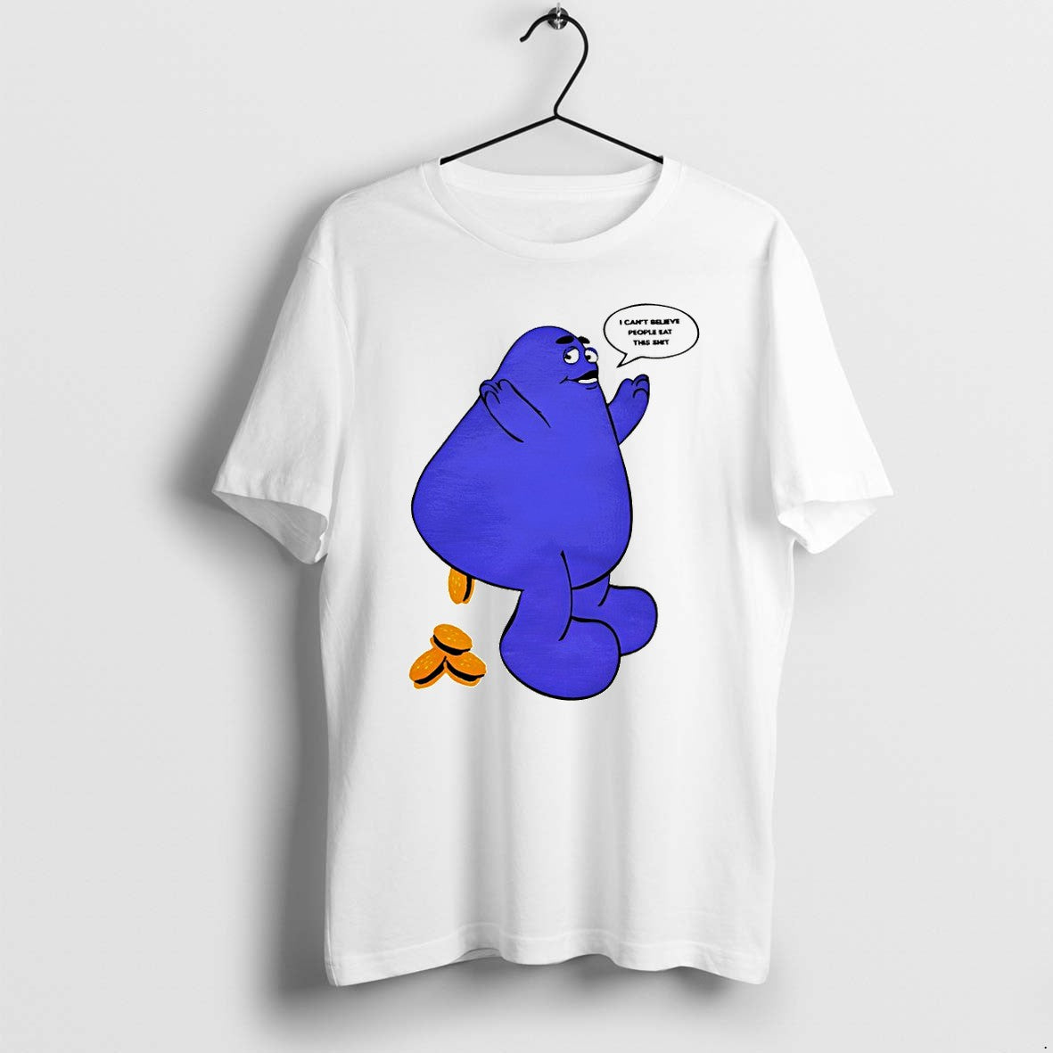 Official Grimace Mcdonalds I Cant Believe People Eat This Shit T Shirts Jpg