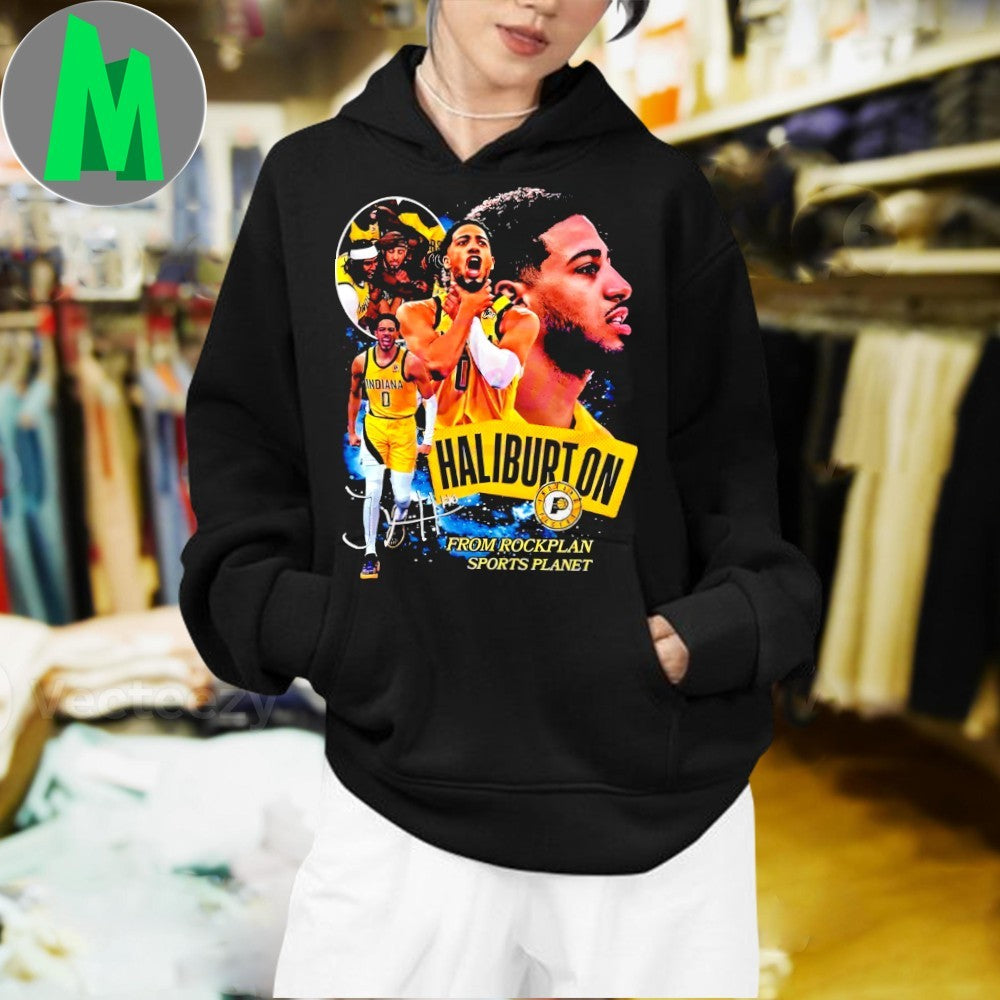 Haliburton Indiana Pacers From Rockplan Sports Planet Shirt