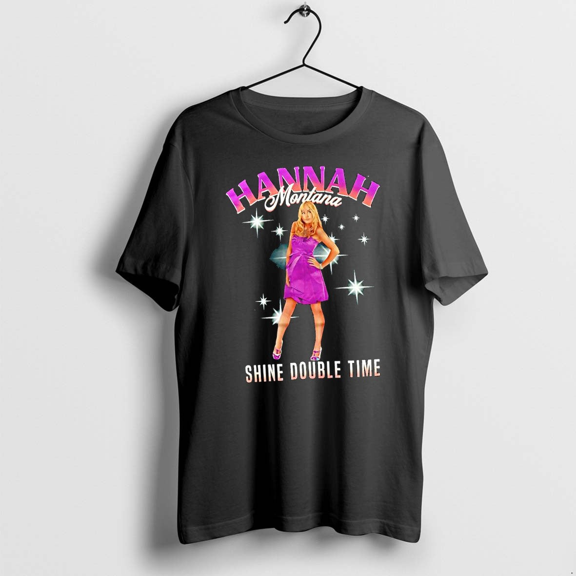 Official Hannah Montana Miley Cyrus Shine Double Time Pop Star T Shirts Jpg